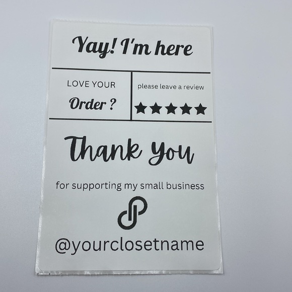 Large Custom Personalized Thermal Package Labels Stickers for Resellers … - Picture 2 of 3